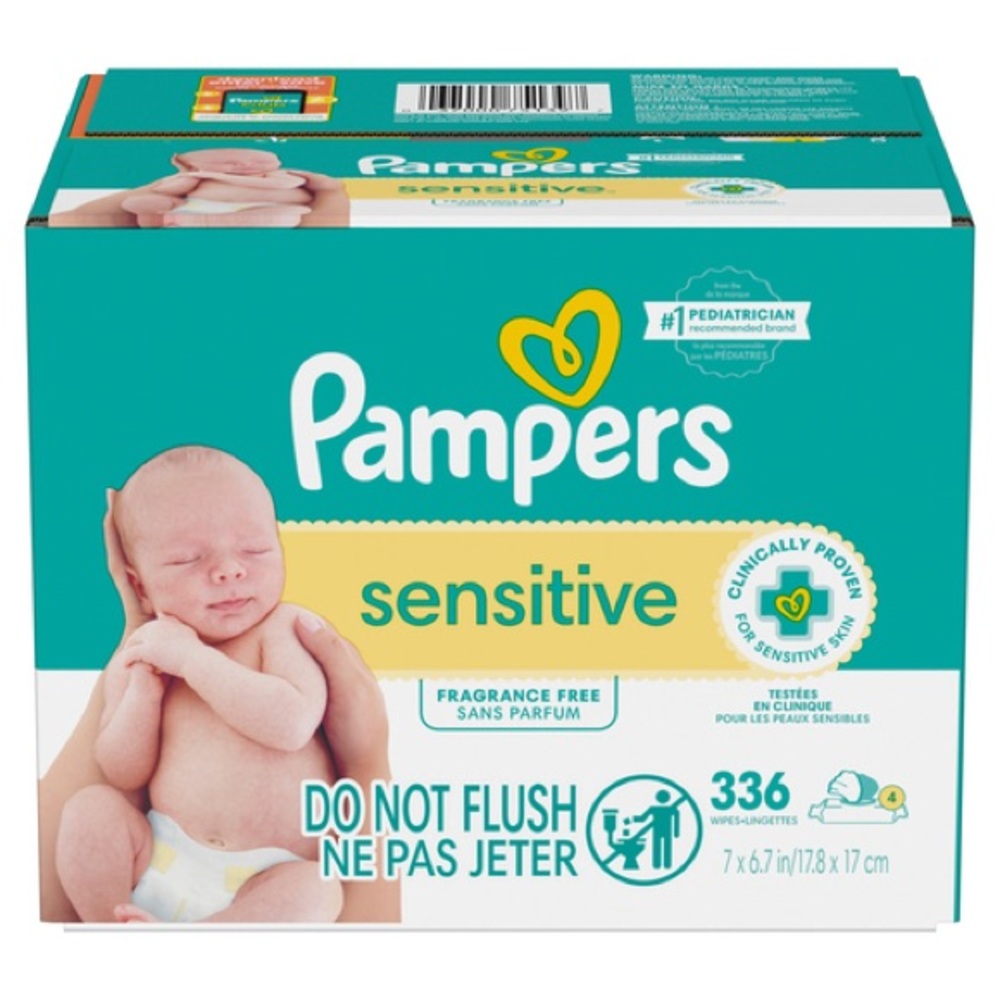 Pampers Sensitive Baby Wipes - White